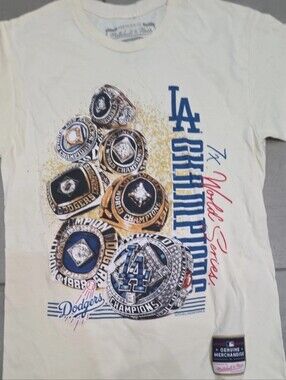 Mitchell & Ness Cream Vintage-Style T-Shirt